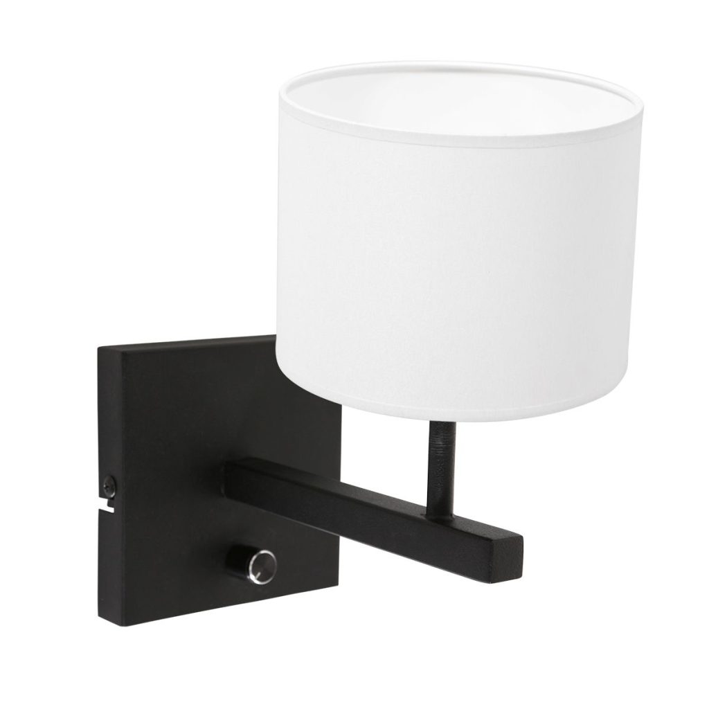 Schemerlamp met witte kap Steinhauer Stang - Afbeelding 2