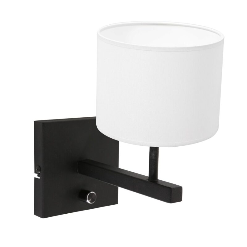 Schemerlamp met witte kap Steinhauer Stang - Afbeelding 2