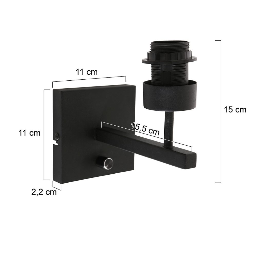 Schemerlamp voor aan de muur Steinhauer Stang - Afbeelding 6