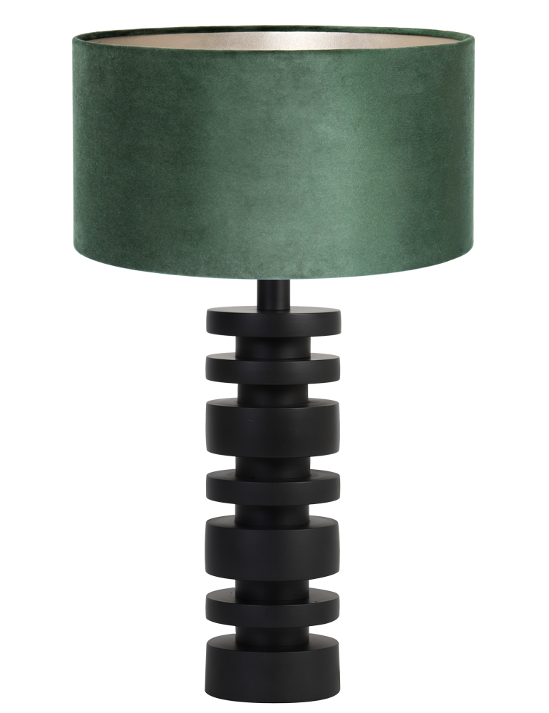 schijven-lampenvoet-met-groene-velvet-kap-light-living-desley-zwart-8440zw-1