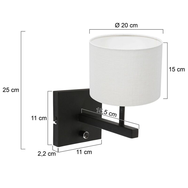 Sfeerlamp aan de muur Steinhauer Stang - Afbeelding 6