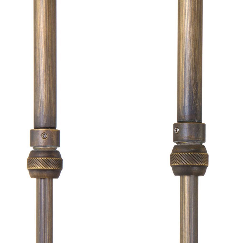 2-lichts hanglamp brons gemarmerd glas Steinhauer Capri - Afbeelding 6