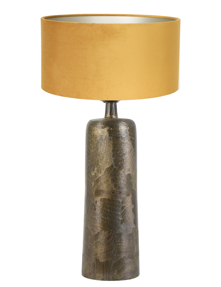 solide-tafellamp-met-okergele-kap-light-living-papey-brons-8367br-1