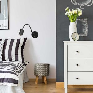 mexlite-wandlamp-upround-zwart-metaalstaal-bedlampje-gu10-3390zw-1