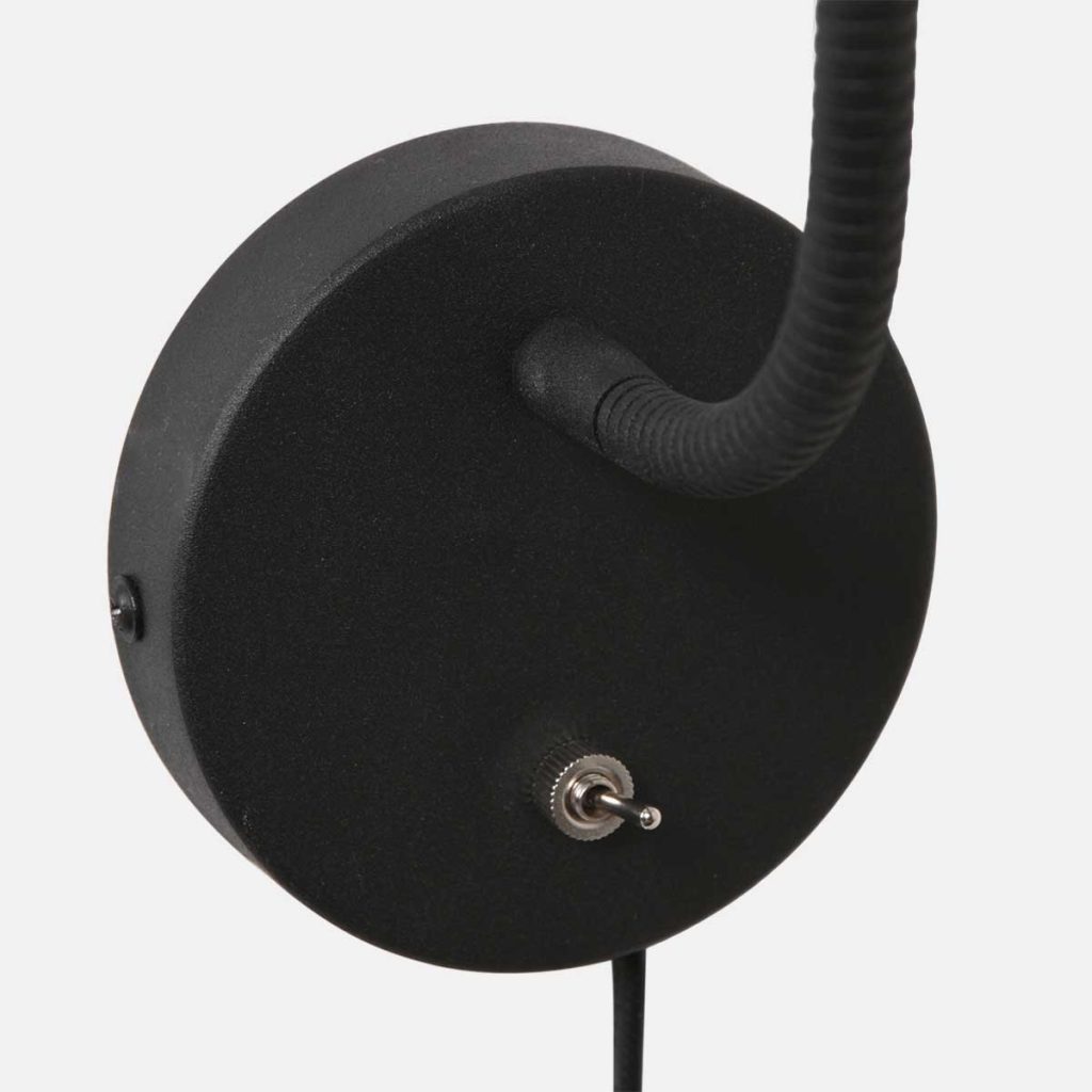 mexlite-wandlamp-upround-zwart-metaalstaal-bedlampje-gu10-3390zw-1