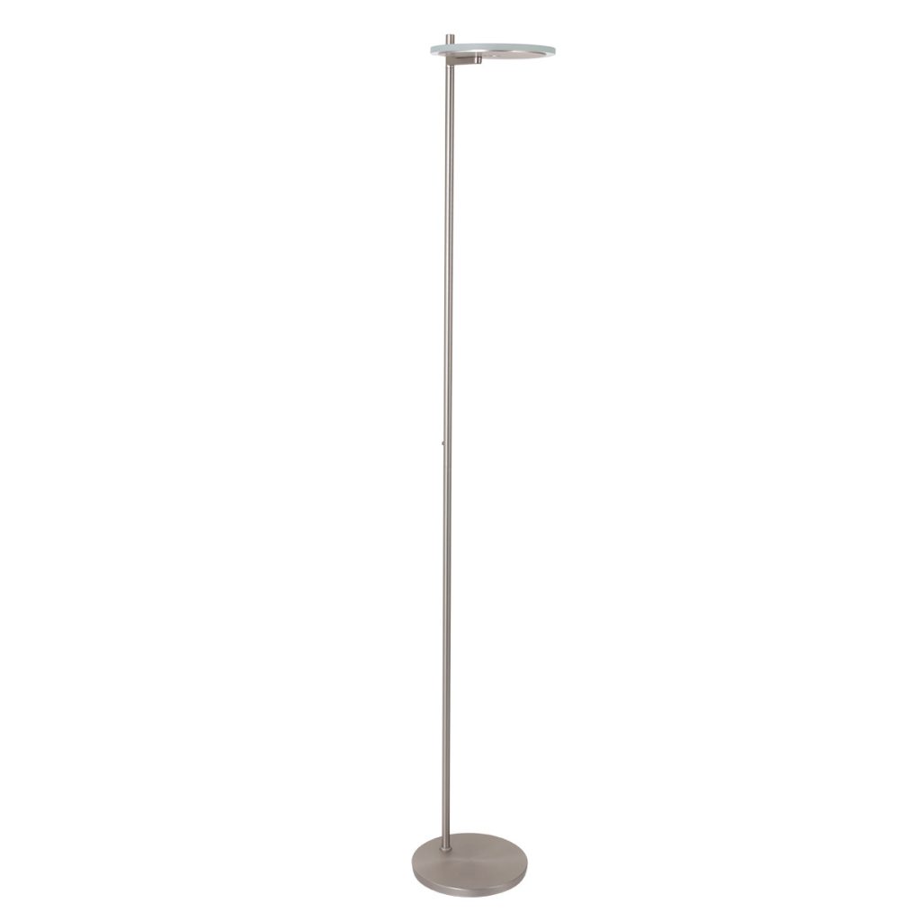 Staalkleurige uplight vloerlamp Steinhauer Turound - Afbeelding 2