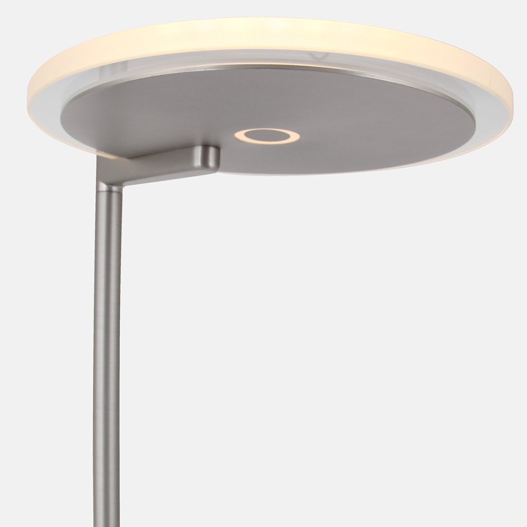 Staalkleurige uplight vloerlamp Steinhauer Turound - Afbeelding 4
