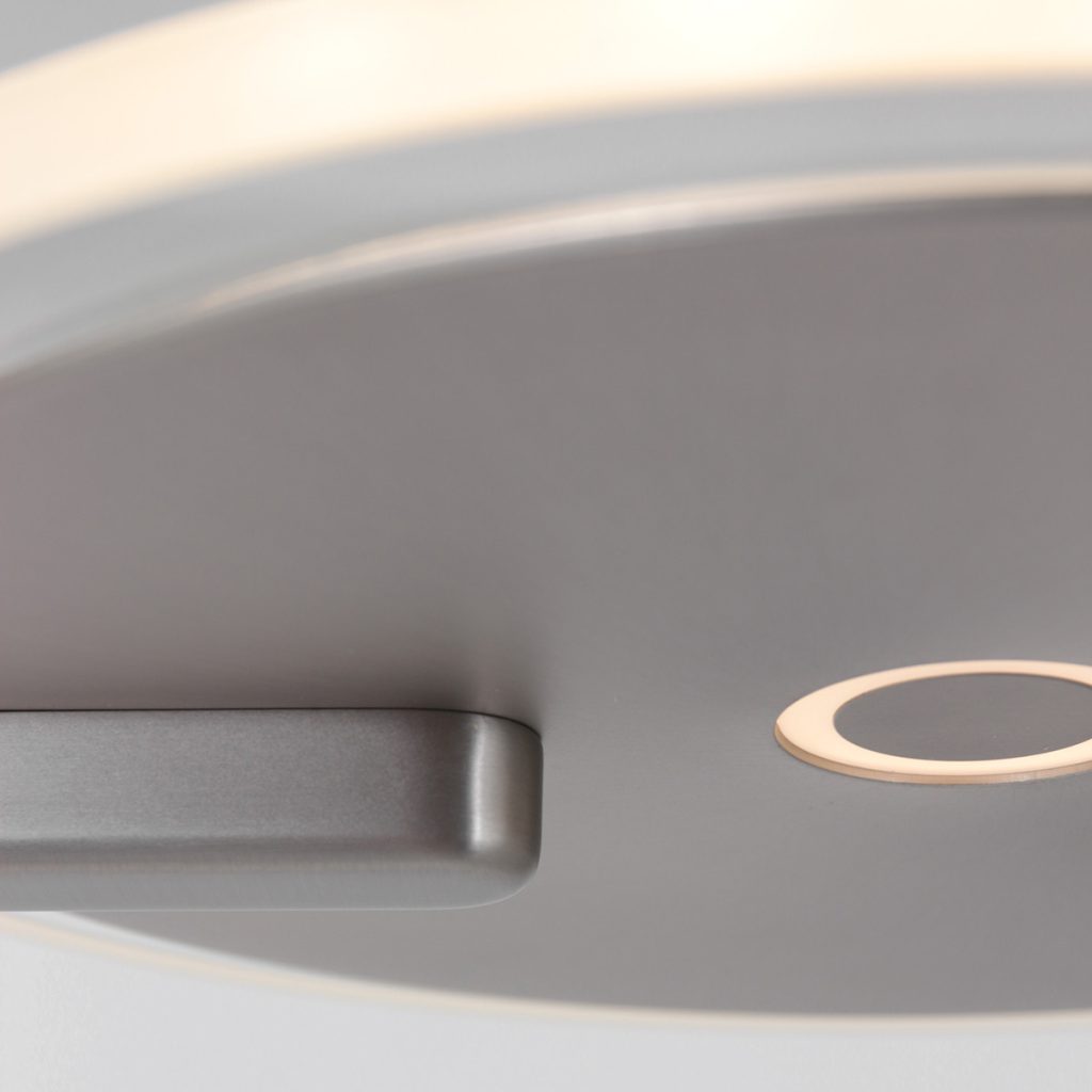 Staalkleurige uplight vloerlamp Steinhauer Turound - Afbeelding 5