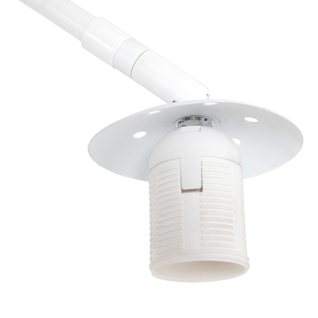 Staande booglamp met grijze kap Steinhauer Sparkled light - Afbeelding 5