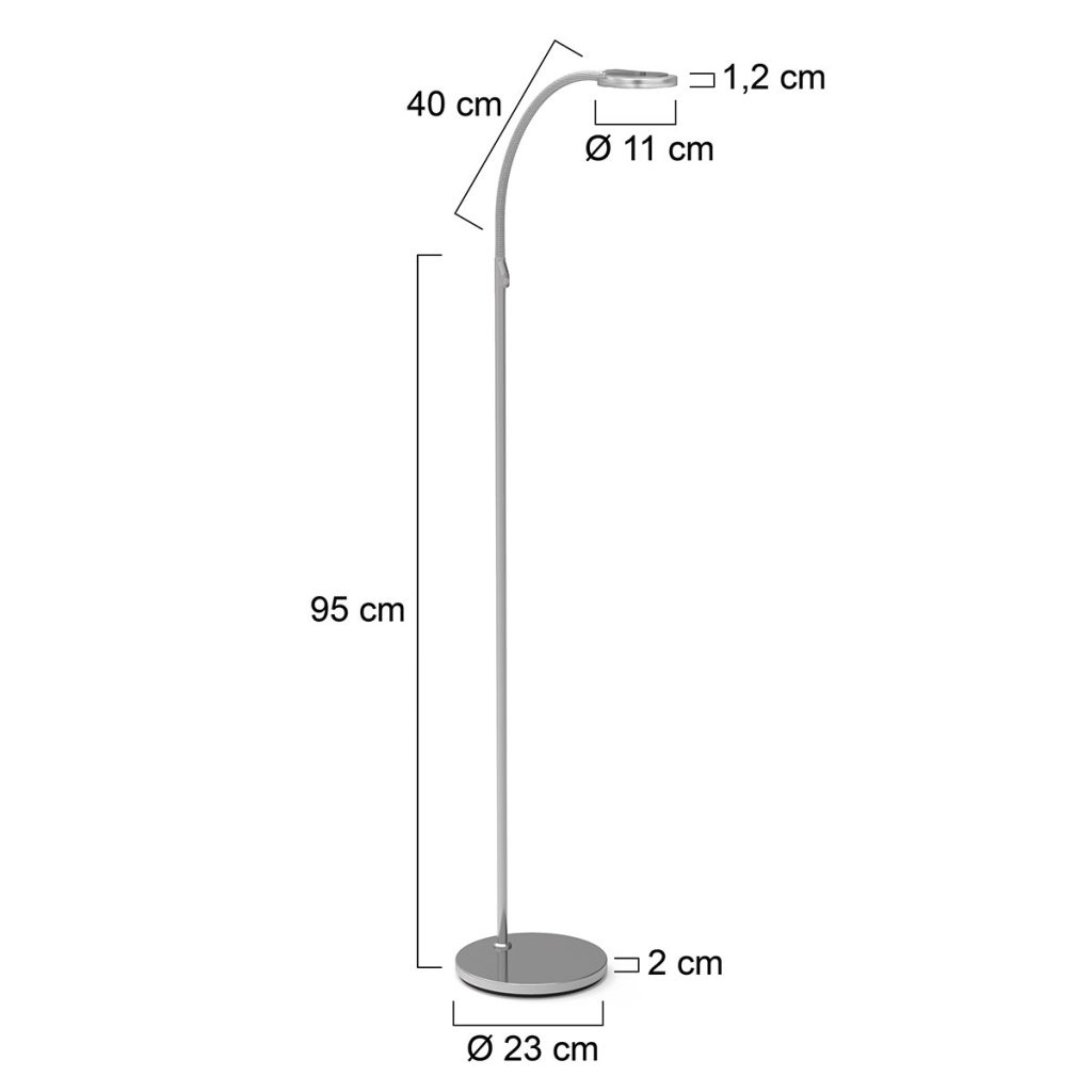 Staande design leeslamp Steinhauer Turound - Afbeelding 6