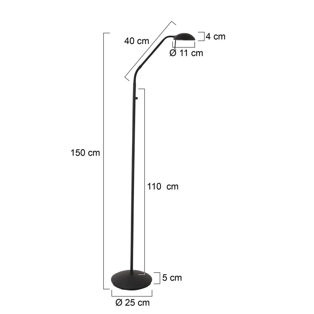 mexlite-vloerlamp-biron-zwart-glasmetaal-designlamp-led-7501zw-1