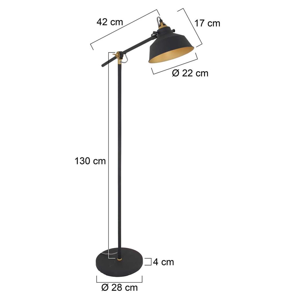 mexlite-vloerlamp-nove-zwart-metaal-ø28cm-e27-1322zw-1