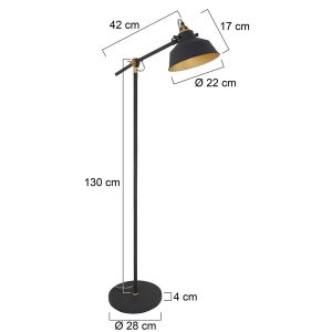 mexlite-vloerlamp-nove-zwart-metaal-ø28cm-e27-1322zw-1