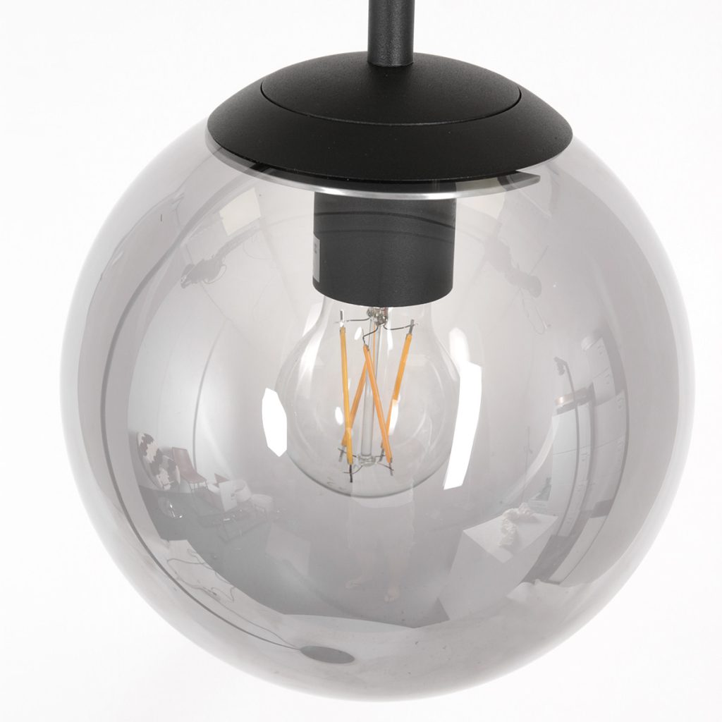 Staande lamp met rookglazen bol Steinhauer Bollique - Afbeelding 12