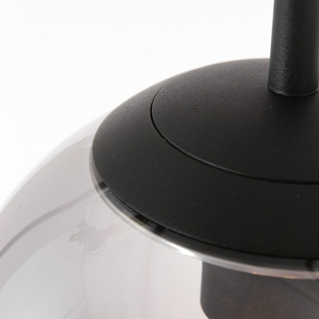 Staande lamp met rookglazen bol Steinhauer Bollique - Afbeelding 5