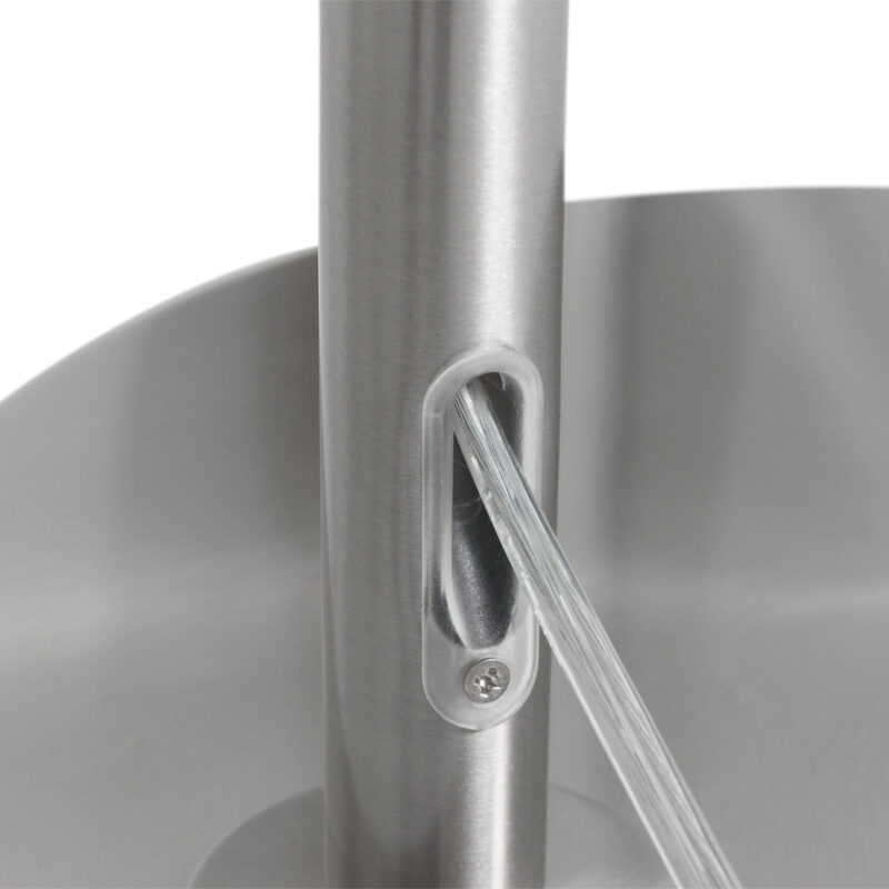Moderne staalkleurige metalen vloerlamp Steinhauer Prestige chic - Afbeelding 14