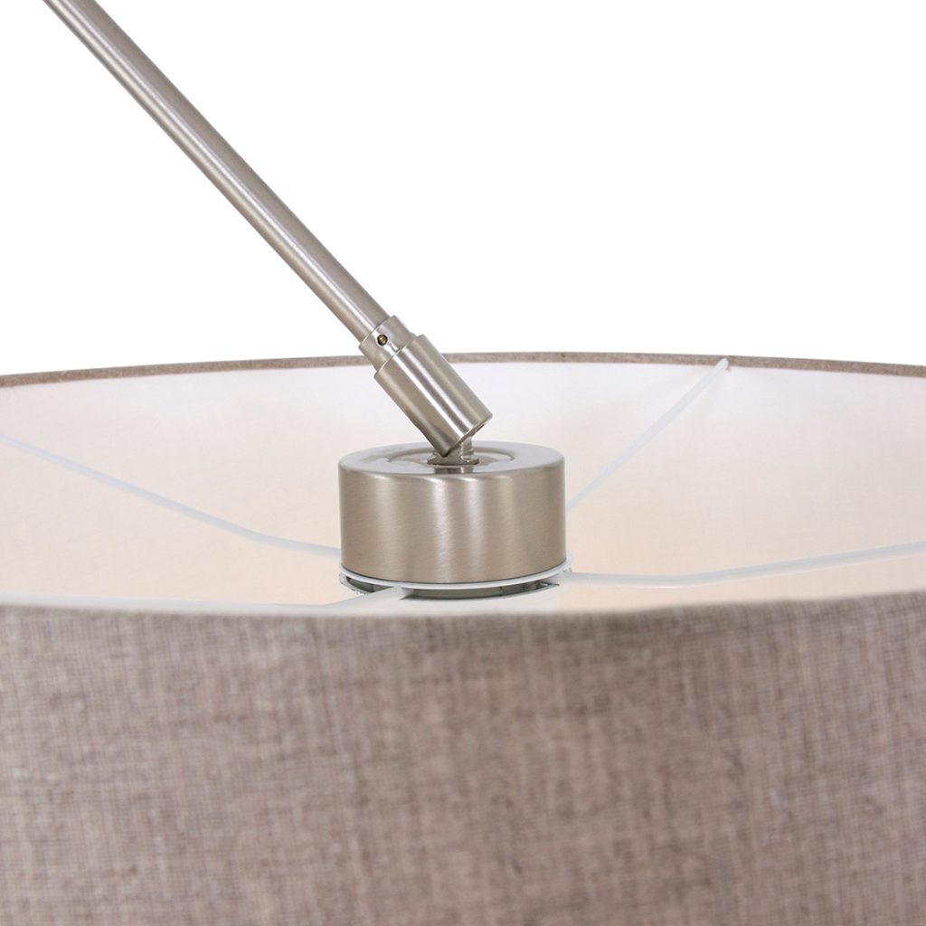Moderne staalkleurige metalen vloerlamp Steinhauer Prestige chic - Afbeelding 16