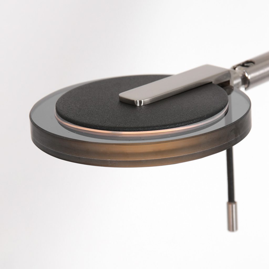 Staande LED leeslamp rookglas Steinhauer Turound - Afbeelding 3