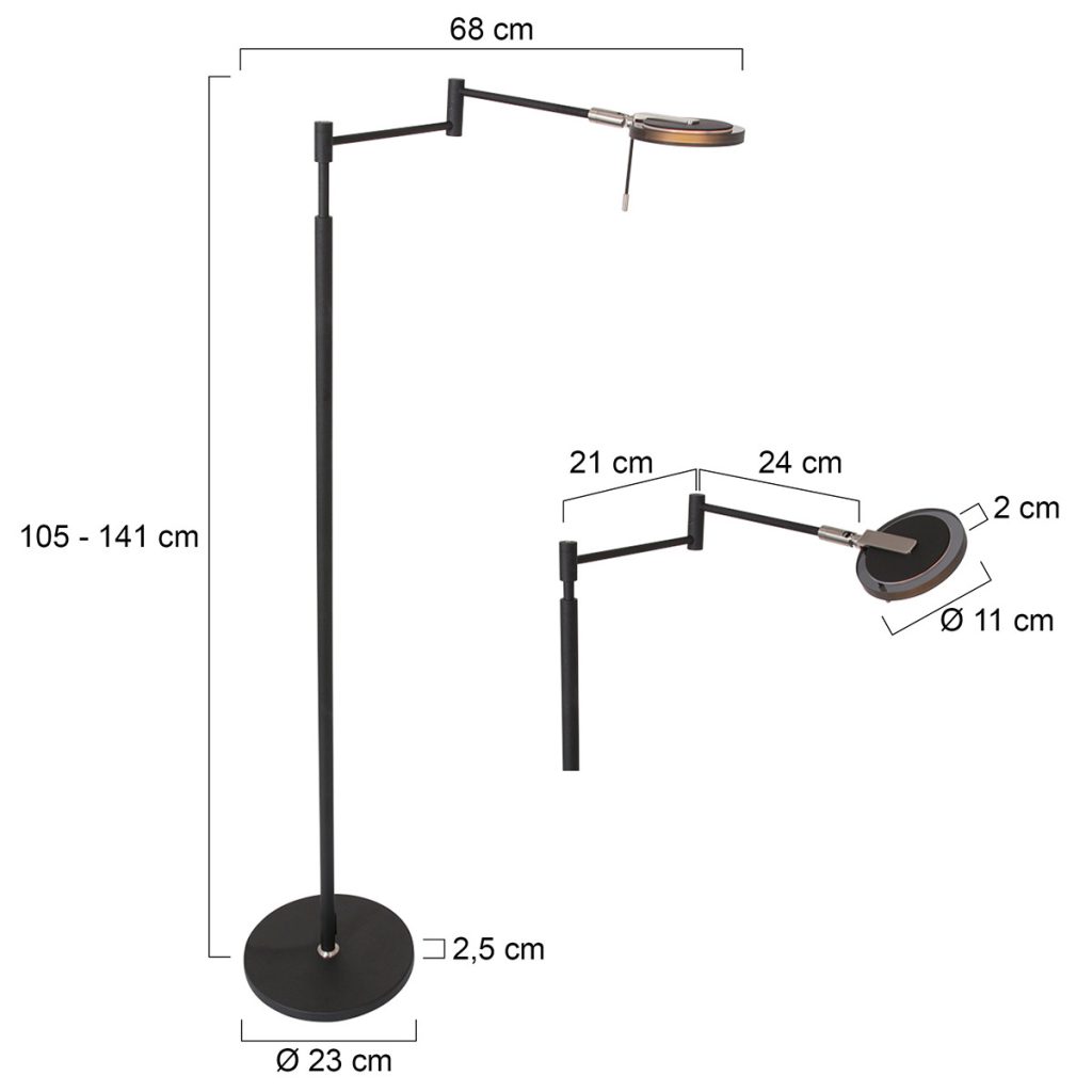 staande-led-leeslamp-rookglas-steinhauer-turound-3082zw-5