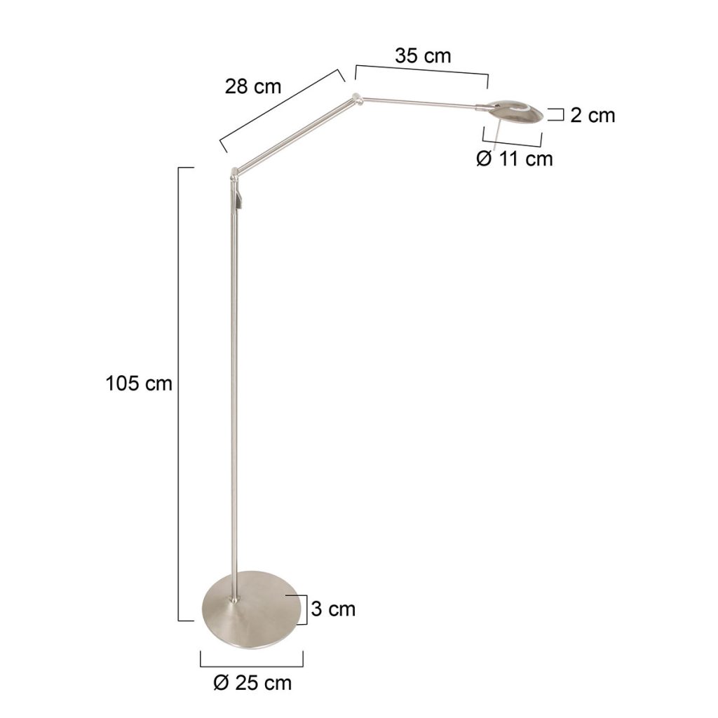 Staande vloerlamp Steinhauer Zodiac led - Afbeelding 8