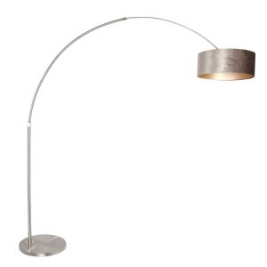 stalen-booglamp-met-zilveren-lampenkap-steinhauer-sparkled-light-8125st-1