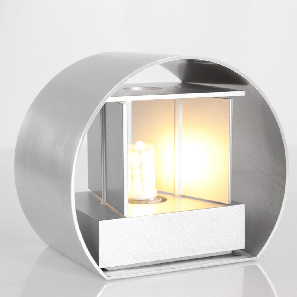Stalen halfronde wandlamp Steinhauer Muro - Afbeelding 5
