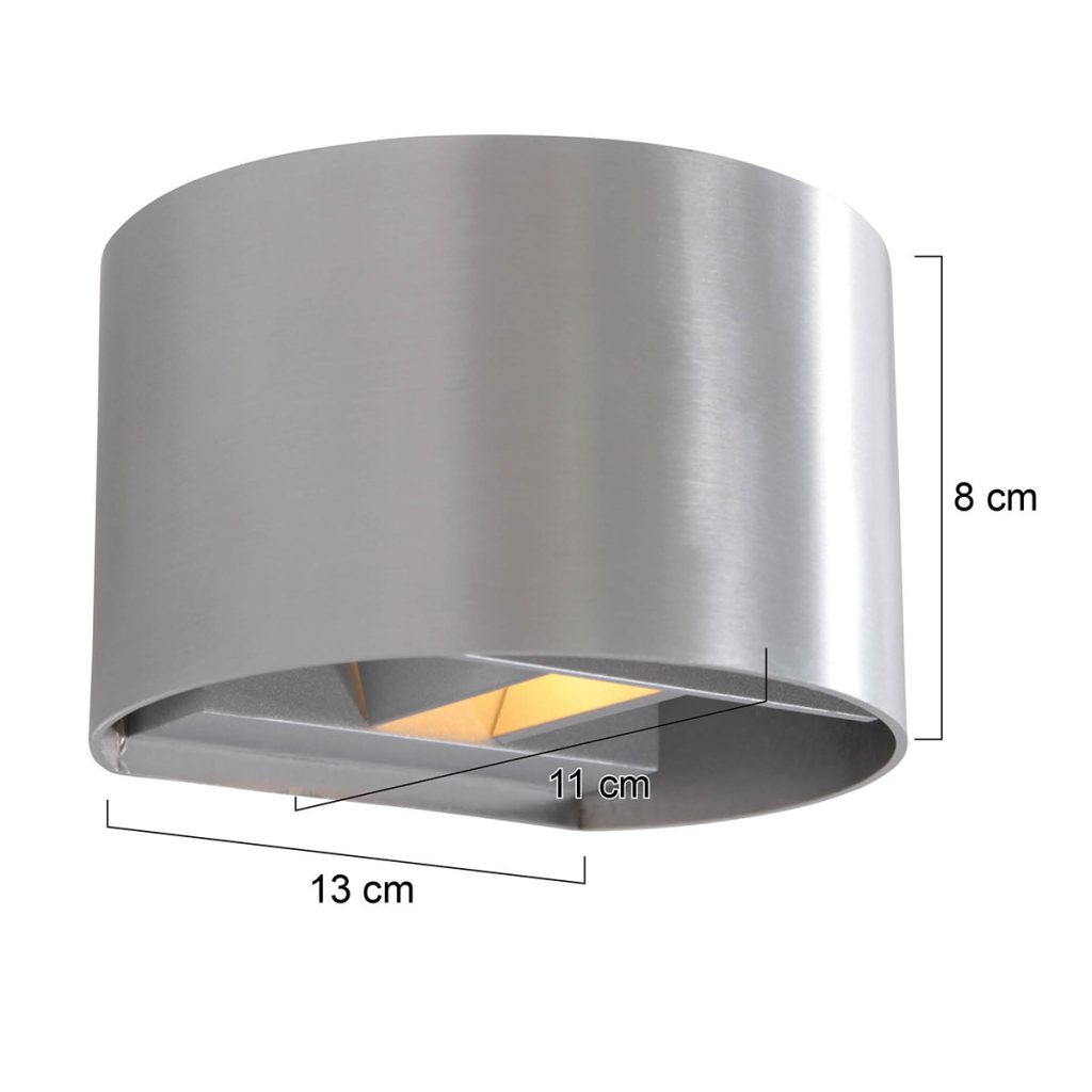 Stalen halfronde wandlamp Steinhauer Muro - Afbeelding 6
