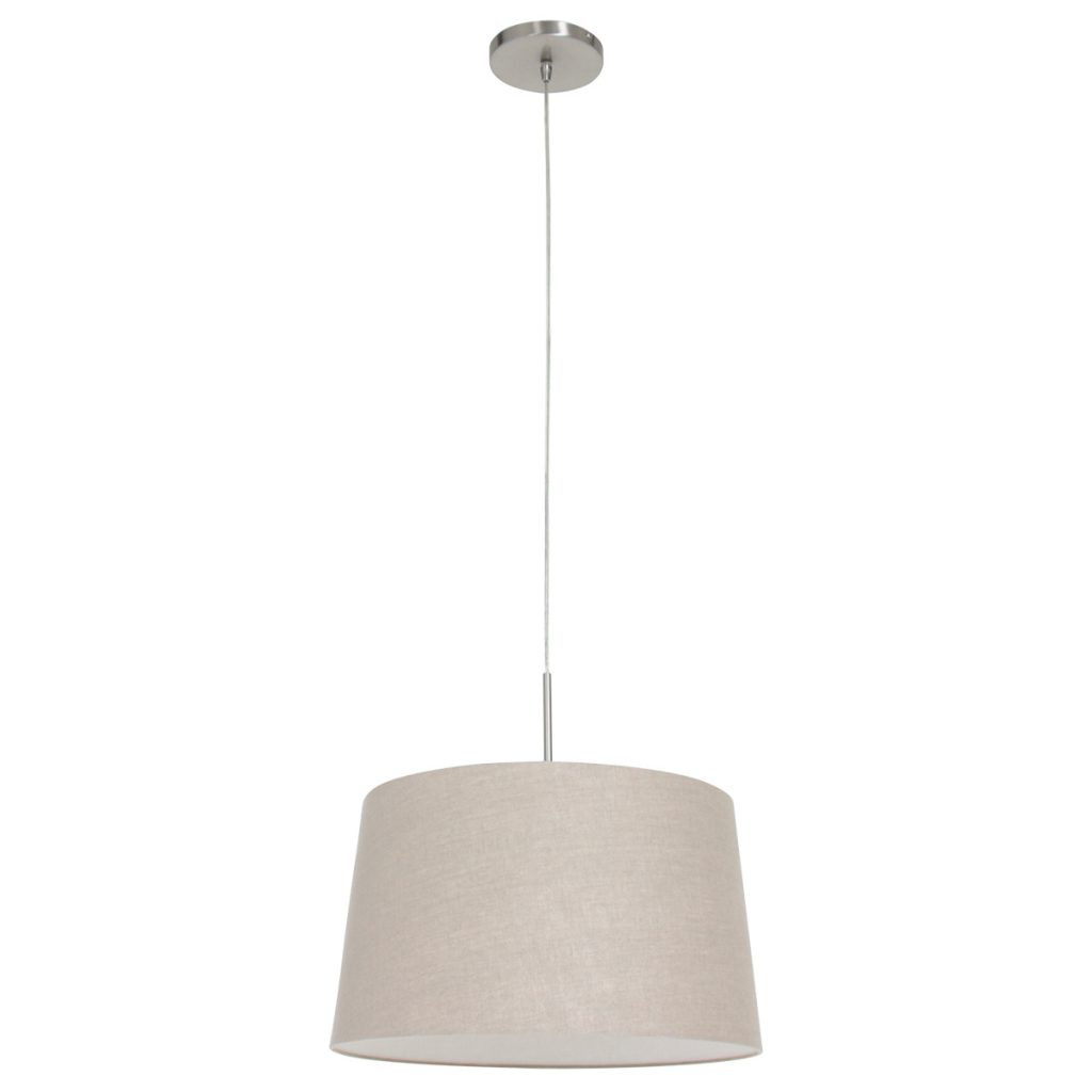 Klassieke grijze linnen hanglamp Steinhauer Sparkled light - Afbeelding 2