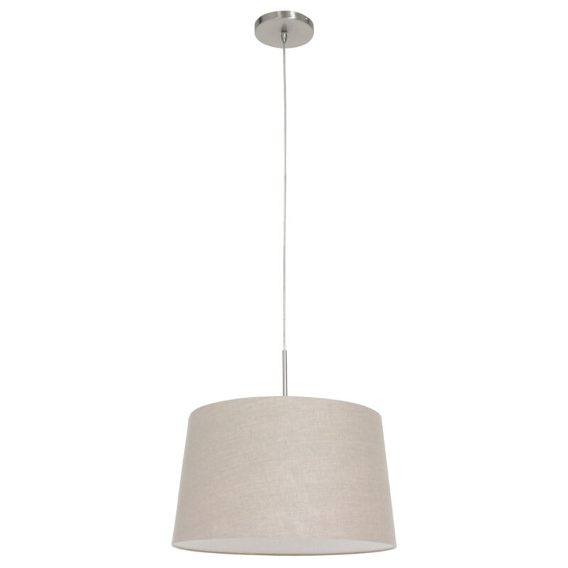 Klassieke grijze linnen hanglamp Steinhauer Sparkled light - Afbeelding 2