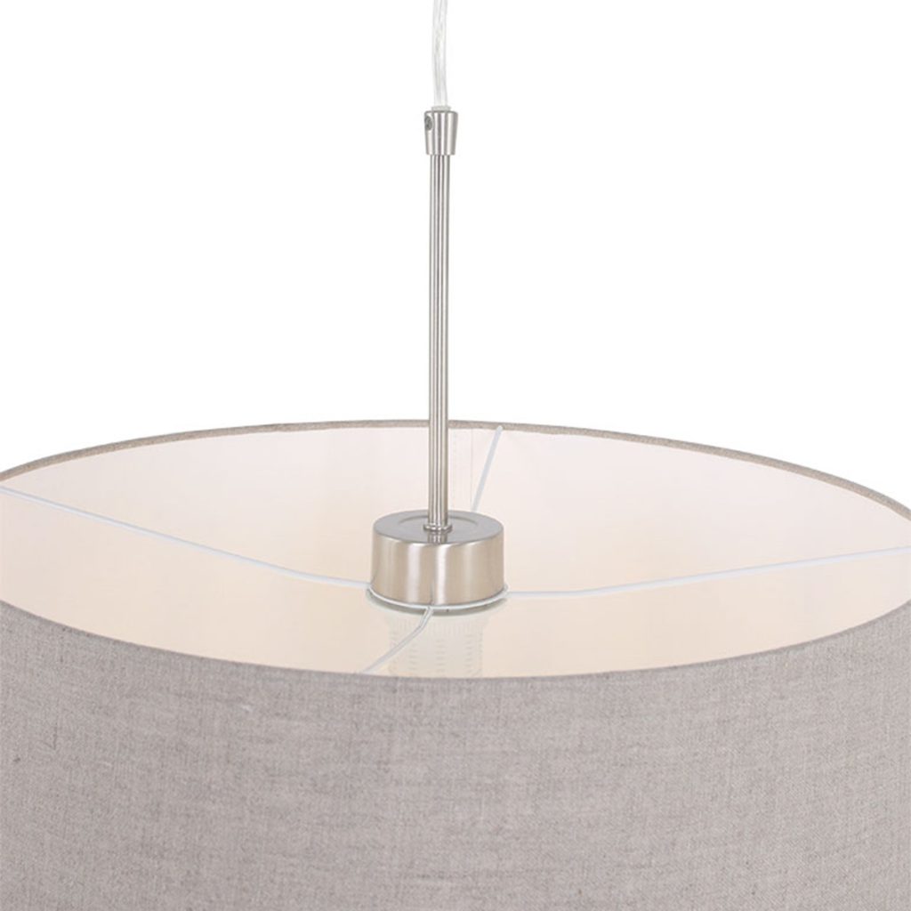 Klassieke grijze linnen hanglamp Steinhauer Sparkled light - Afbeelding 15