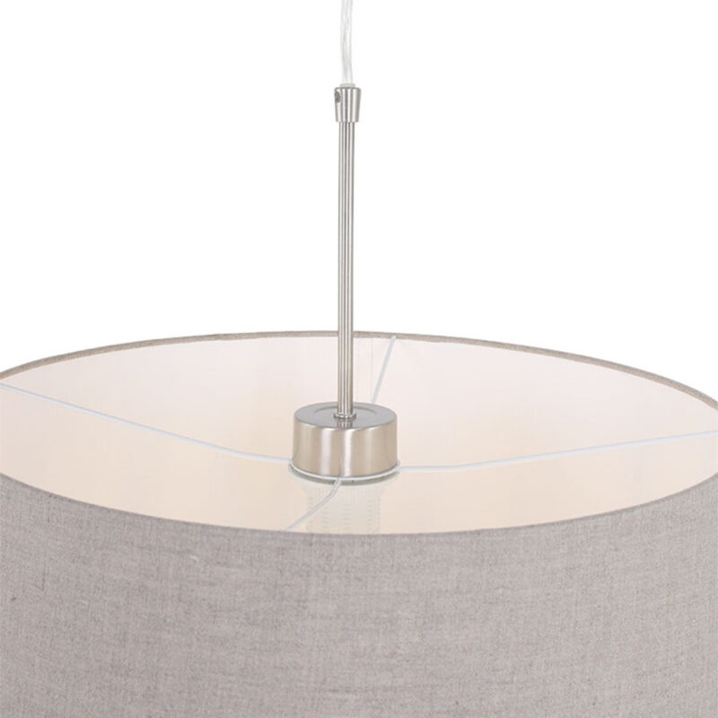 Klassieke grijze linnen hanglamp Steinhauer Sparkled light - Afbeelding 15
