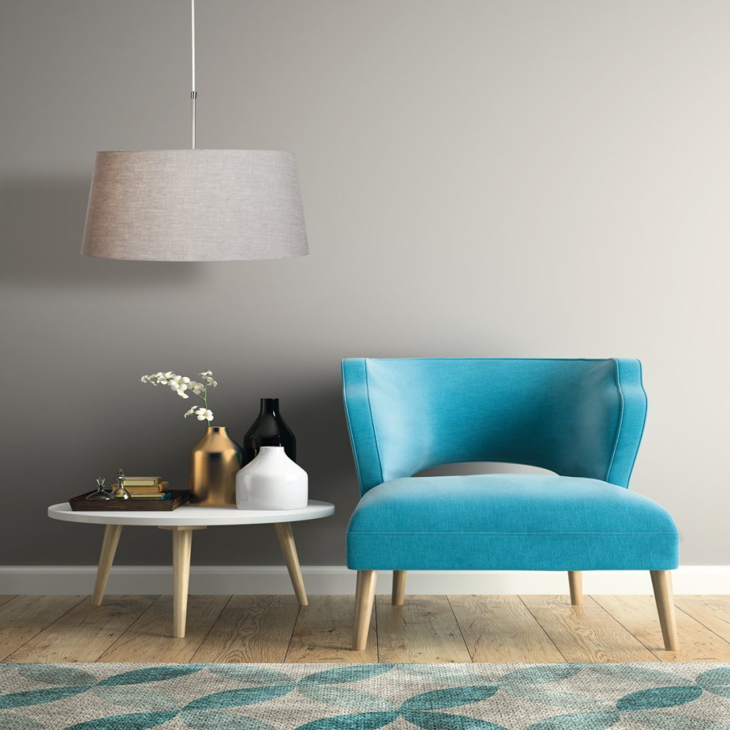 Klassieke grijze linnen hanglamp Steinhauer Sparkled light - Afbeelding 3