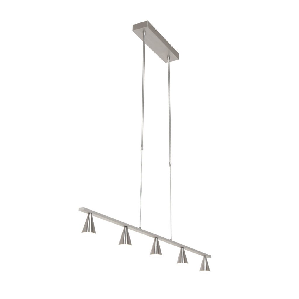 Stalen LED hanglamp met 5 kapjes Steinhauer Vortex - Afbeelding 2