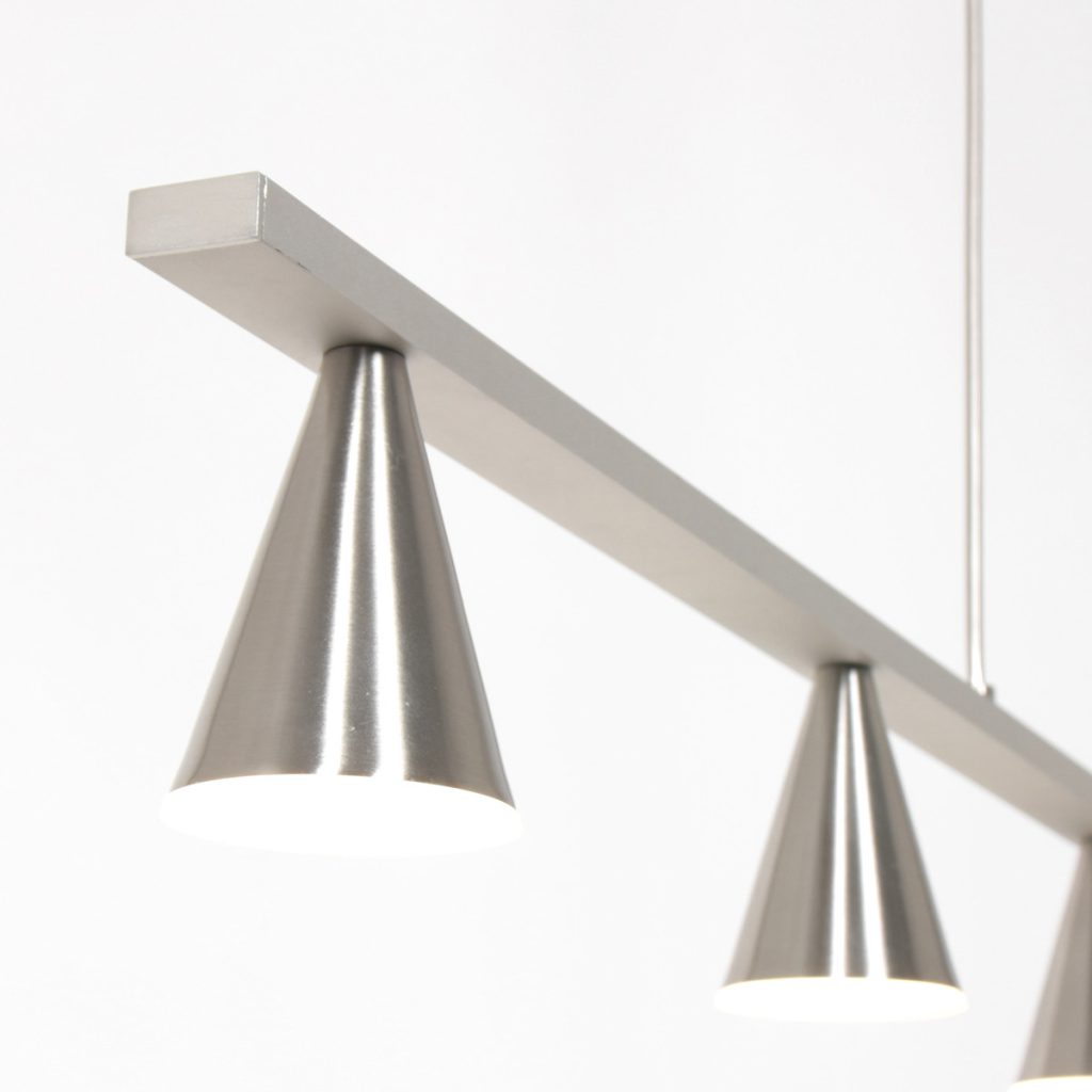 Stalen LED hanglamp met 5 kapjes Steinhauer Vortex - Afbeelding 4