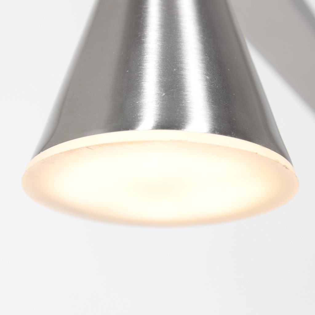 Stalen LED hanglamp met 5 kapjes Steinhauer Vortex - Afbeelding 10