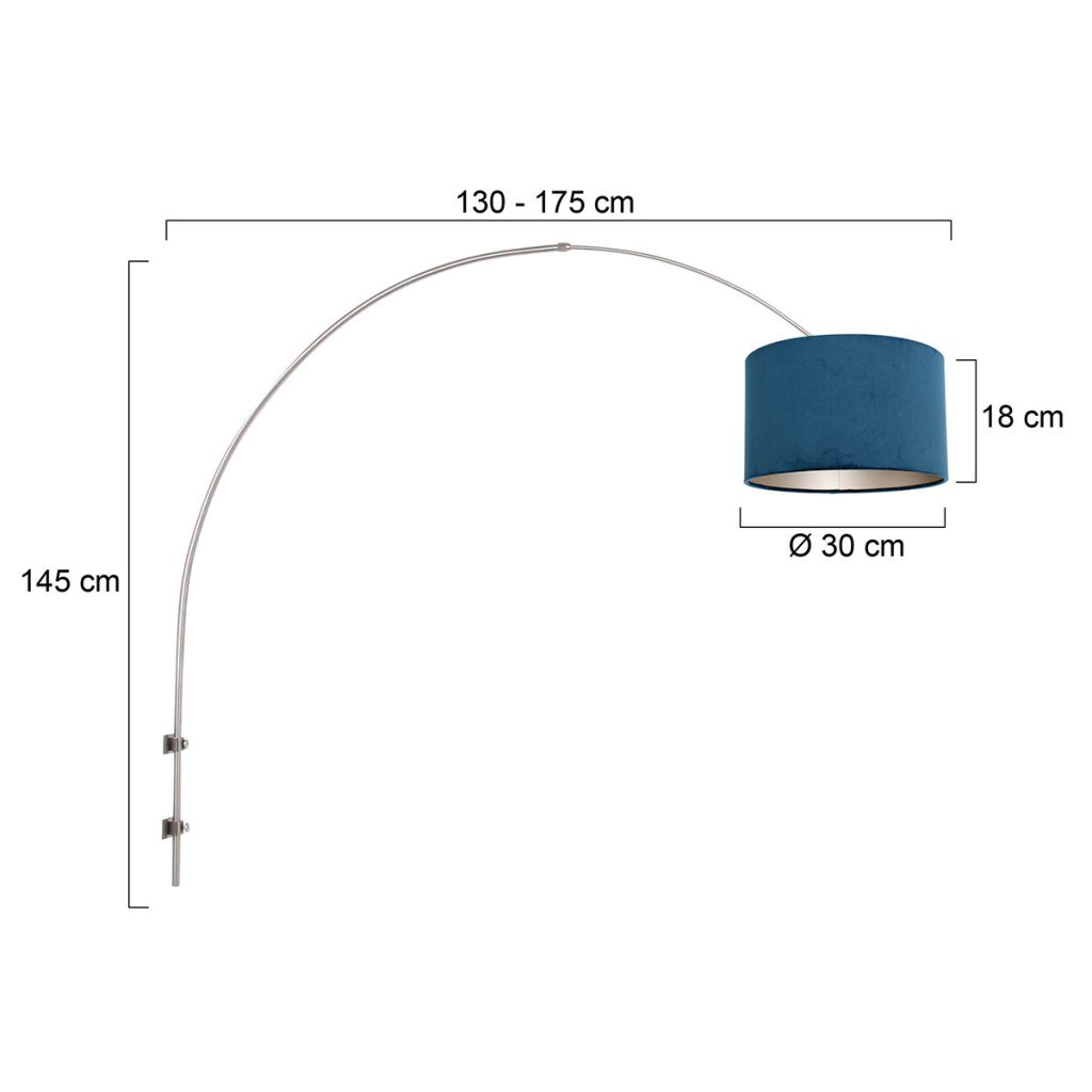 Stalen wandlamp boven eettafel Steinhauer Gramineus - Afbeelding 6