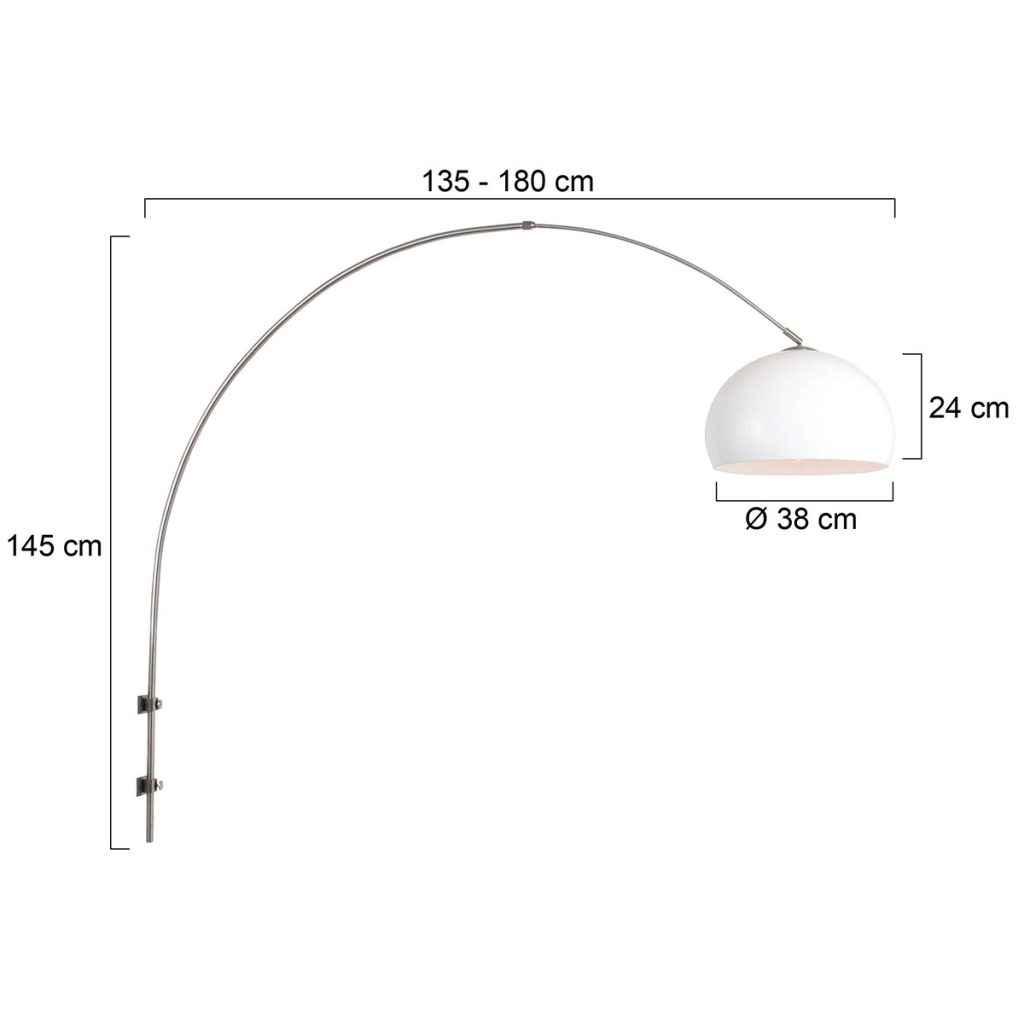 Stalen wandlamp met boog Steinhauer Sparkled light - Afbeelding 6