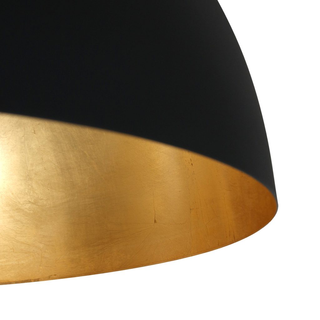 Industriële zwarte metalen hanglamp Steinhauer Semicirkel - Afbeelding 5