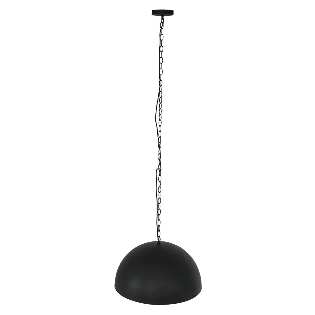 Industriële zwarte metalen hanglamp Steinhauer Semicirkel - Afbeelding 10