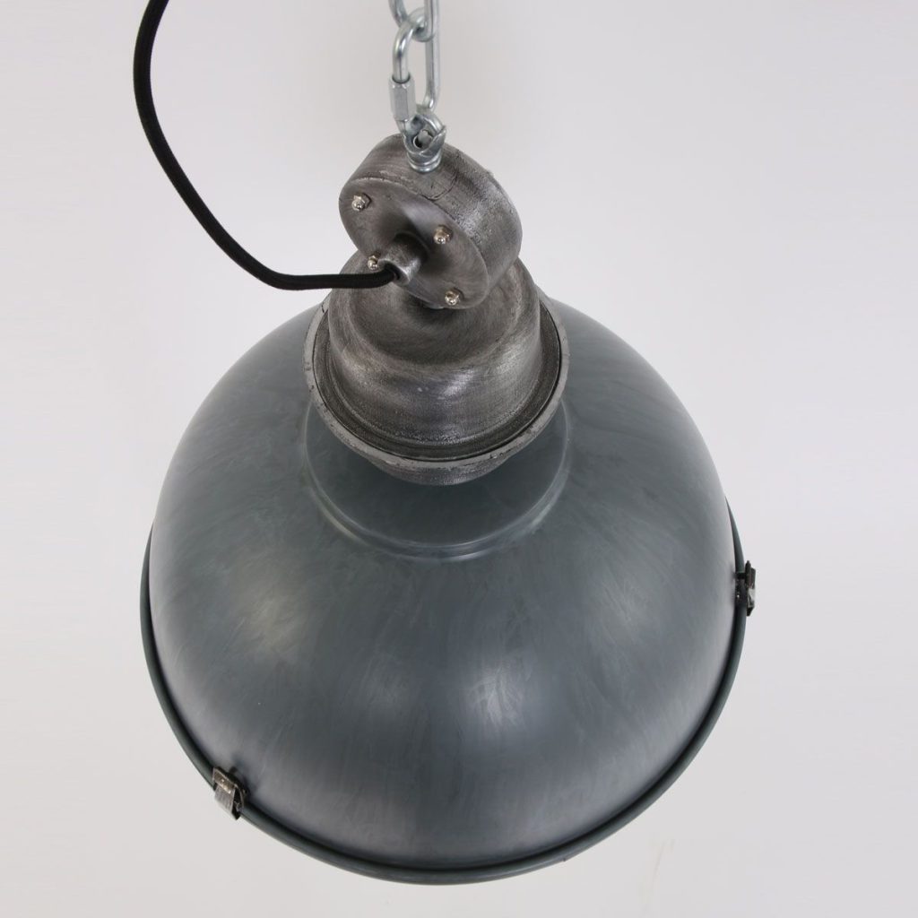 Ruw grijze koepelvormige hanglamp metaal/glas Steinhauer Bikkel - Afbeelding 11