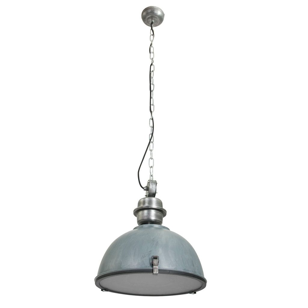 Ruw grijze koepelvormige hanglamp metaal/glas Steinhauer Bikkel - Afbeelding 13