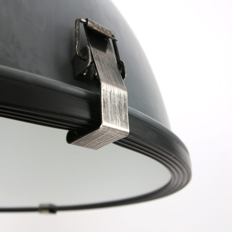 Ruw grijze koepelvormige hanglamp metaal/glas Steinhauer Bikkel - Afbeelding 7