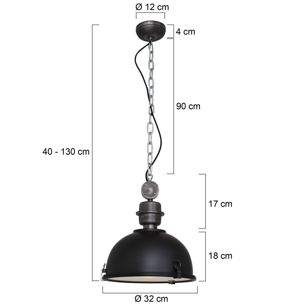 Stoere industriële hanglamp Steinhauer Bikkel - Afbeelding 6
