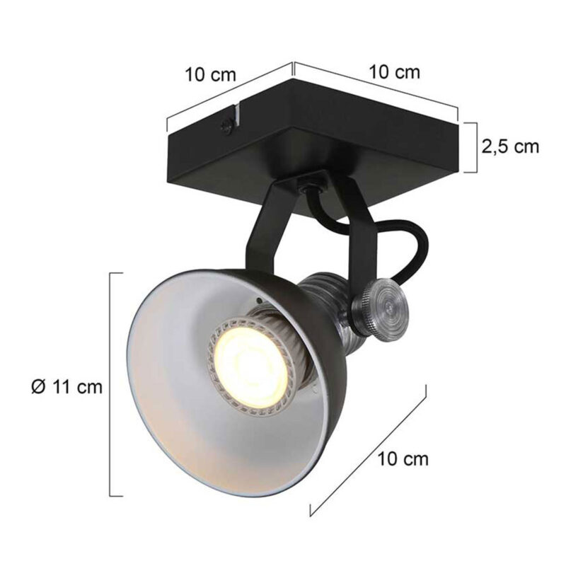 steinhauer-spot-brooklyn-zwart-metaal-opbouwspot-gu10-1533zw-1