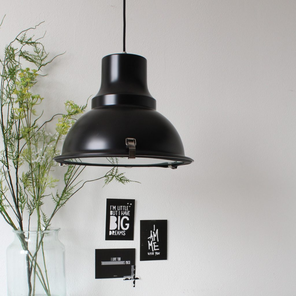 Industriële hanglamp metaal zwart Steinhauer Parade - Afbeelding 3