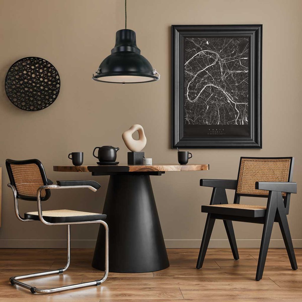 Industriële hanglamp metaal zwart Steinhauer Parade - Afbeelding 4