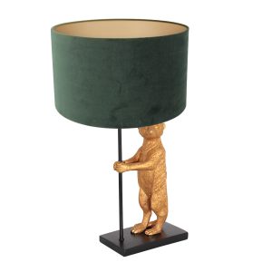 stokstaart-tafellamp-met-velvet-kap-anne-light-&-home-animaux-8226zw