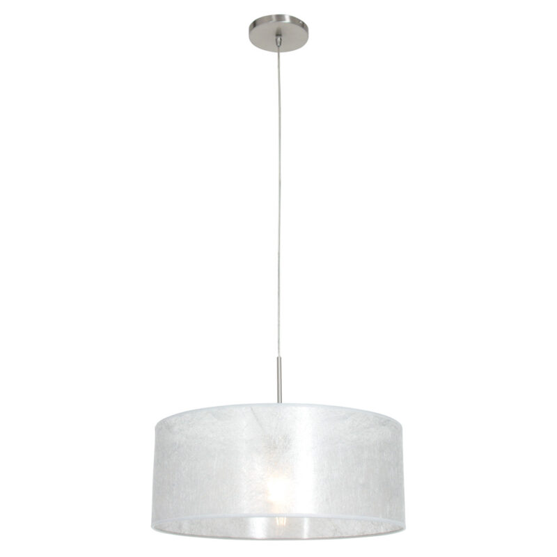Moderne zilverkleurige metalen hanglamp Steinhauer Sparkled light - Afbeelding 2