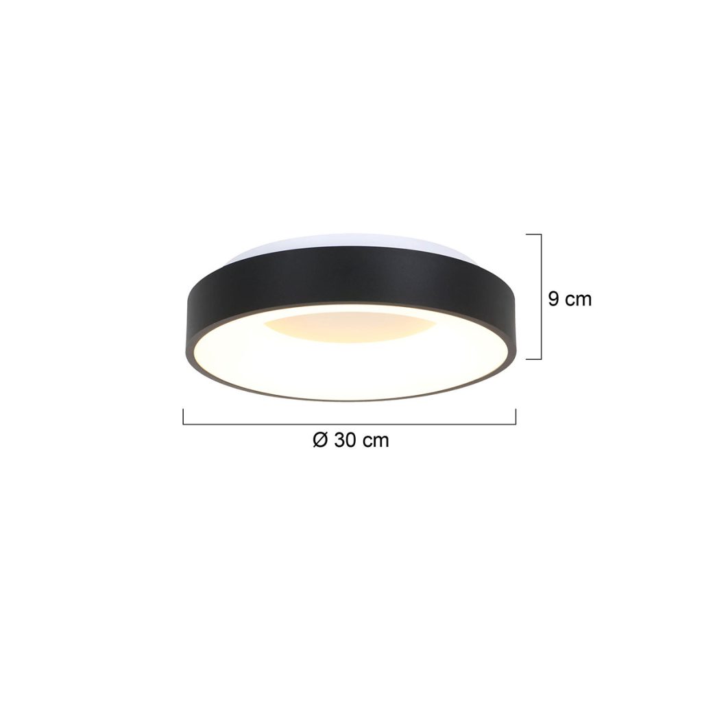 Strakke LED plafonnière rond Steinhauer Ringlede - Afbeelding 7