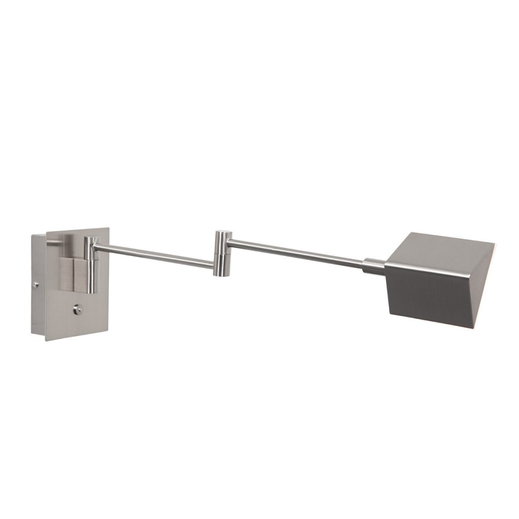 Strakke wandlamp LED staal Steinhauer Retina - Afbeelding 9